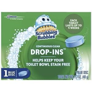 Scrubbing Bubbles Vanish Toilet Cleaning Drop-Ins Tablet, 1.7 Oz, 6pk